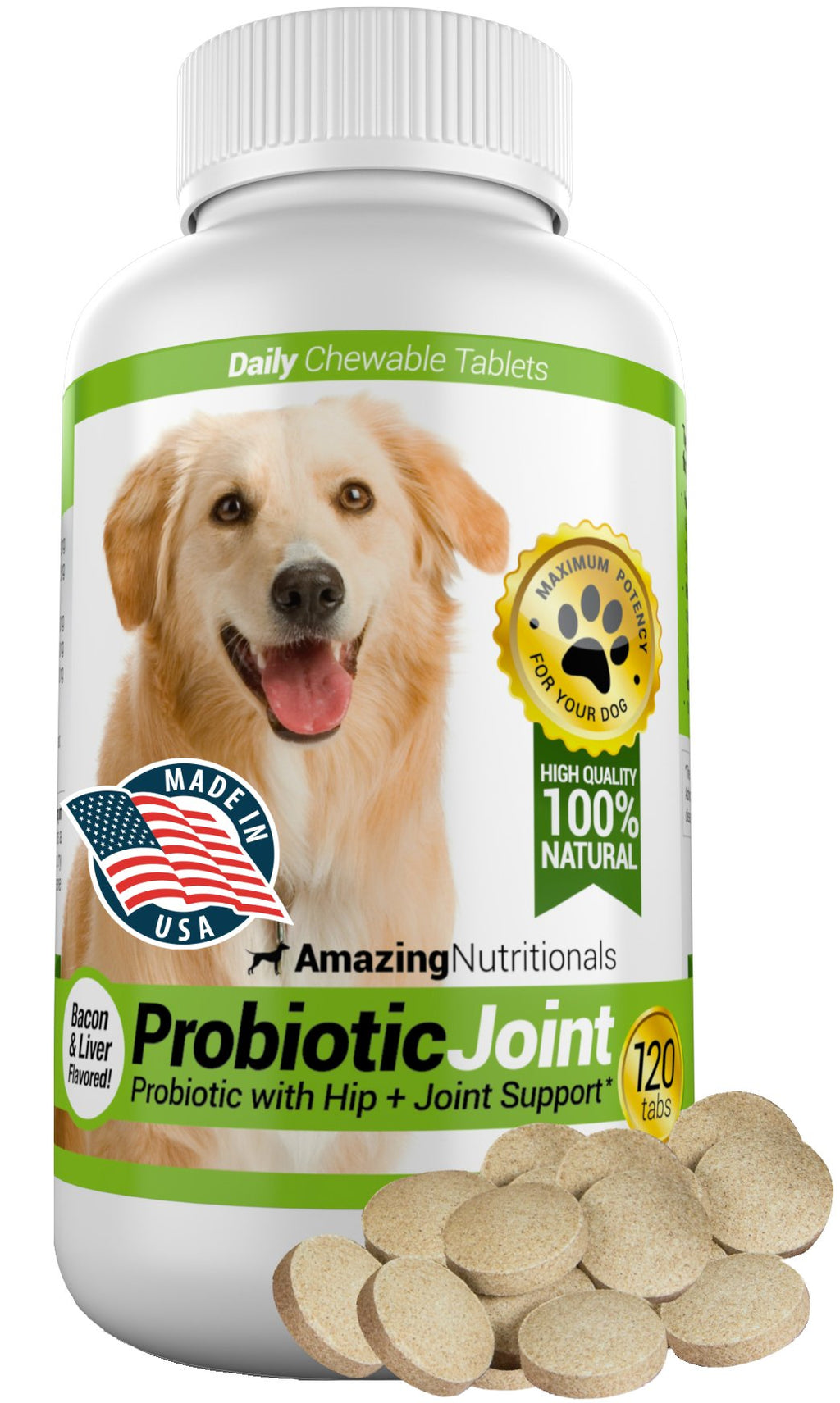 Probiotics for Dogs 120 Chews J5330