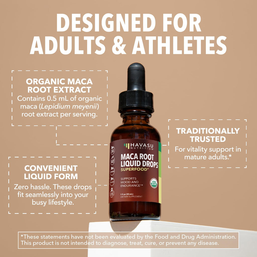 Organic Maca Root Liquid Unflavored 1fl oz V7369