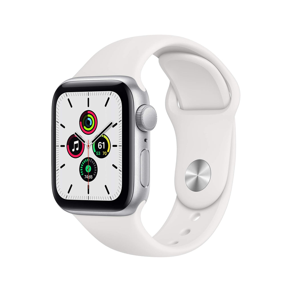 Silver Aluminum Case with White Sport Band Smartwatch Y5622