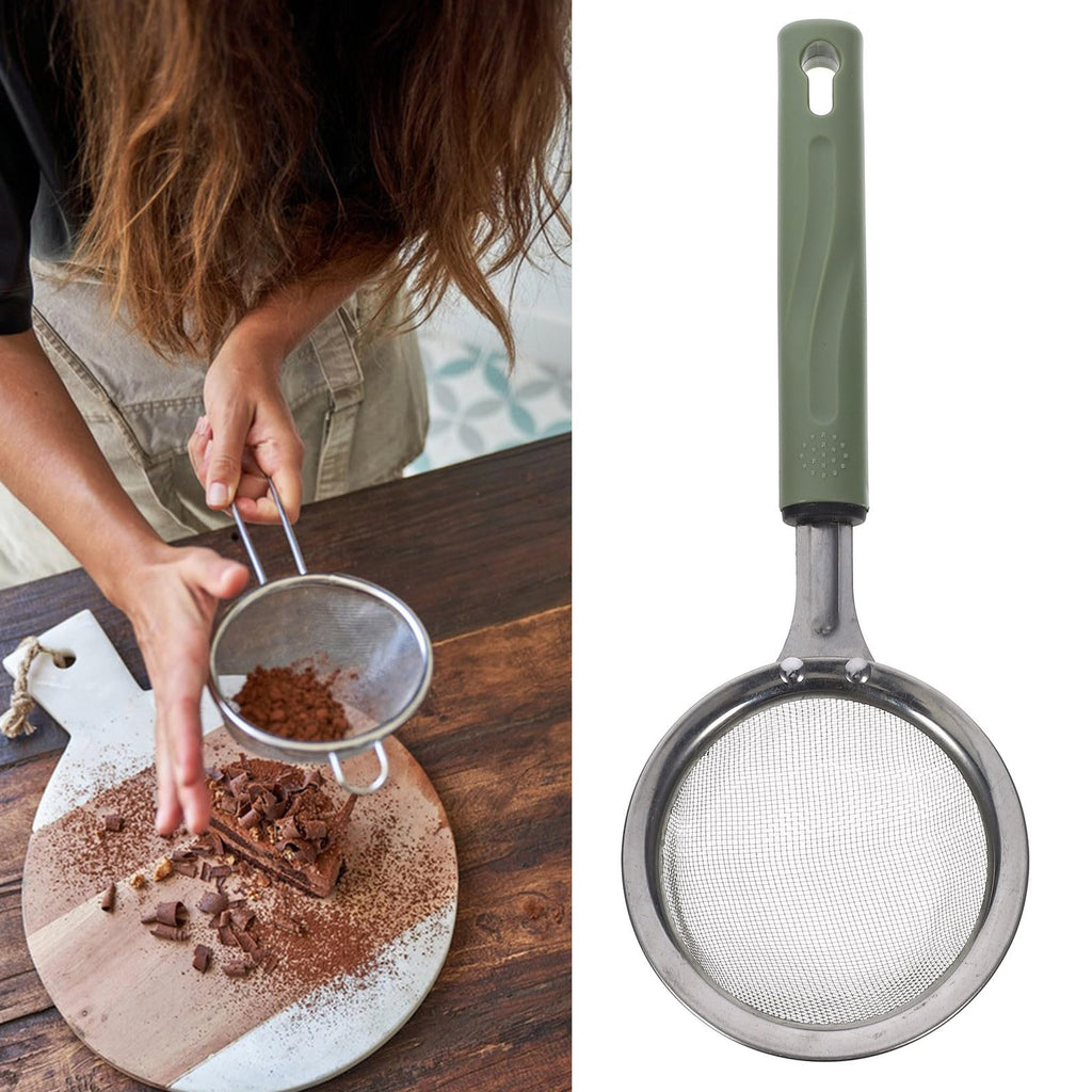 Stainless Steel Food Mesh Strainer with Handle M6216