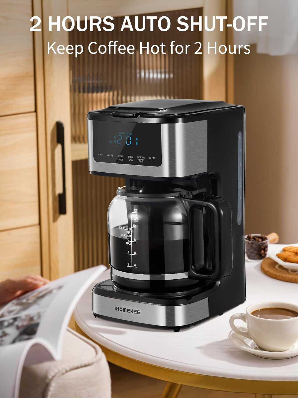 Programmable Drip Coffee Maker 12 Cup I960504