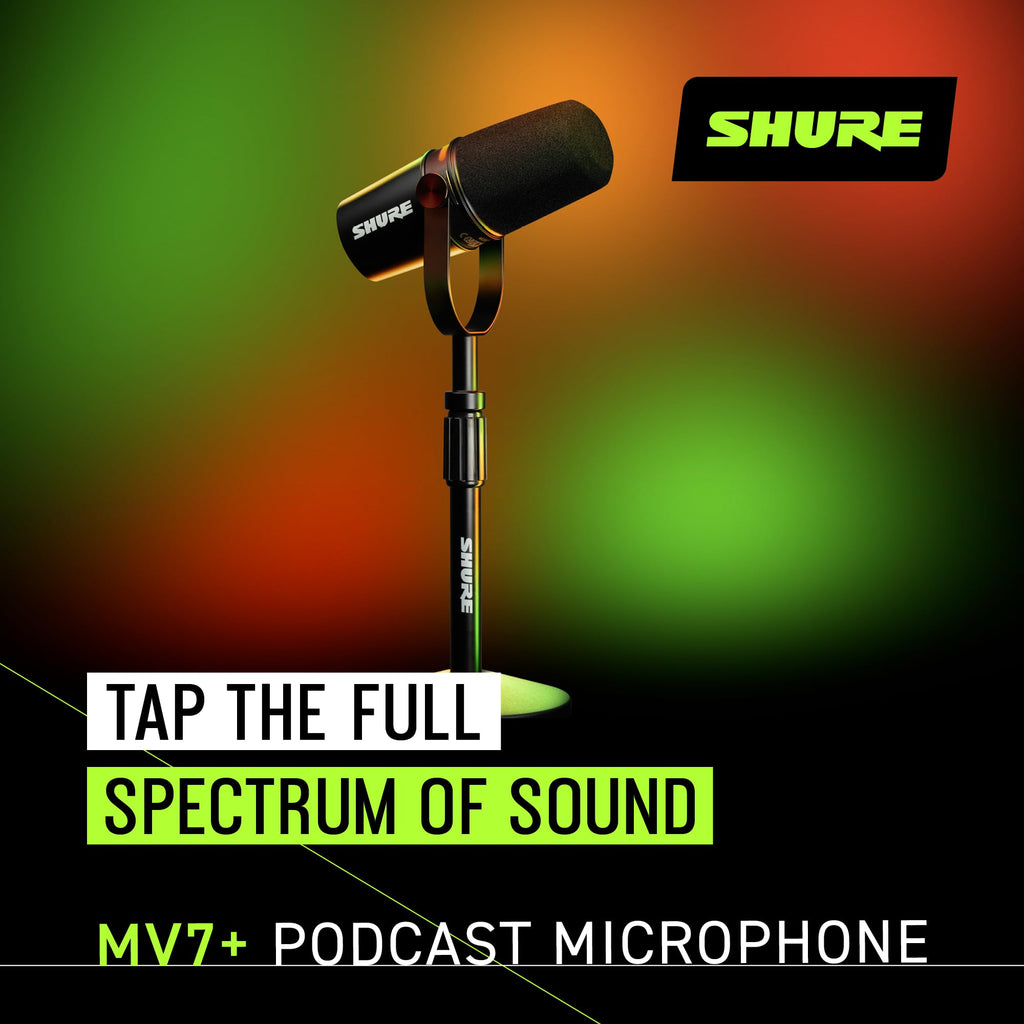 Black USB-C XLR Dynamic Podcast Mic with Stand J5244