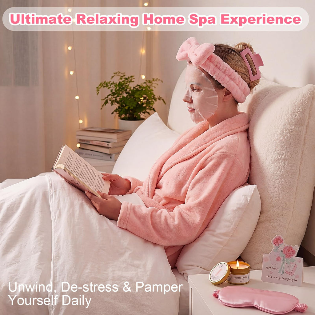 11 Pcs Pink Spa Gift Basket T14033
