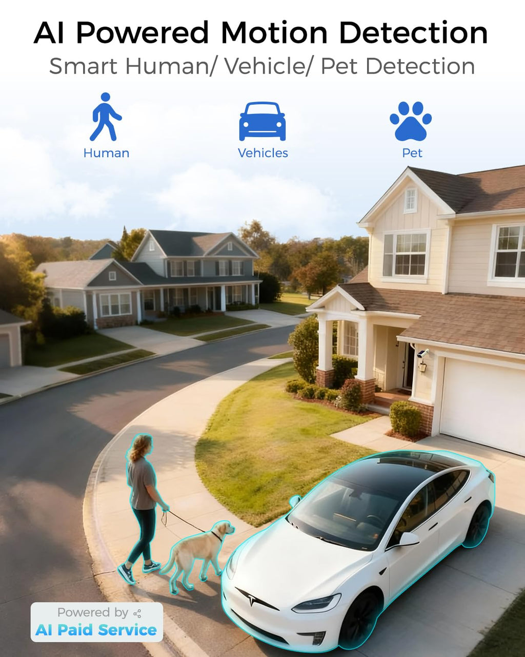4MP Solar Security Cameras Wireless Outdoor I474