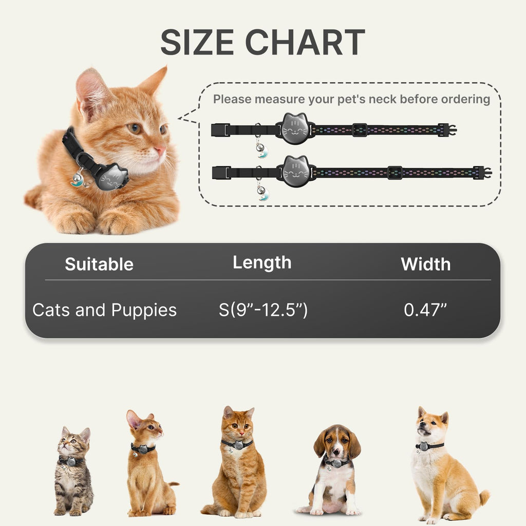 Reflective Breakaway Cat Collar with Bell C7728