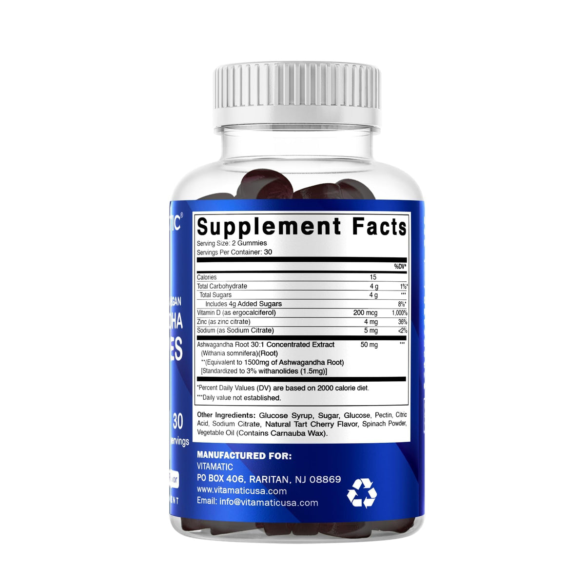 Ashwagandha Gummies 30:1 Extract W3394