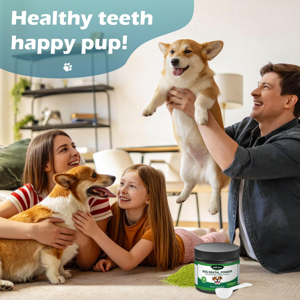 Dog Teeth Cleaning Powder, Dental Powder and Breath Freshener, 200 Grams B4676