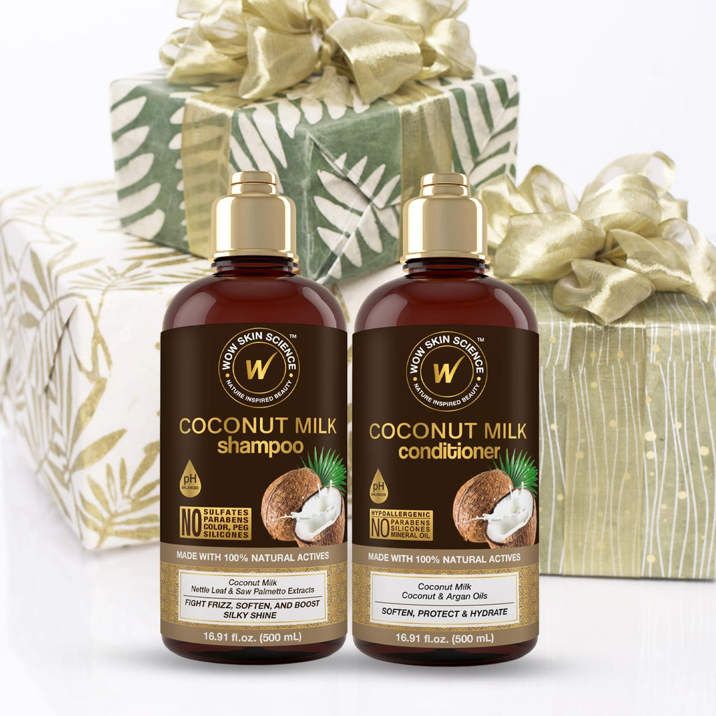 Coconut Milk Shampoo and Conditioner Set Paraben Sulfate Free Y613