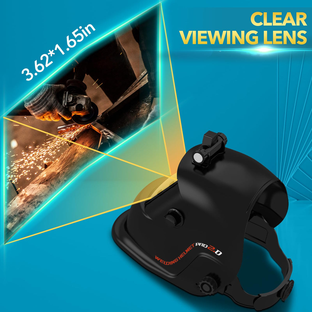 Welding Helmet Auto Darkening Solar Powered A481