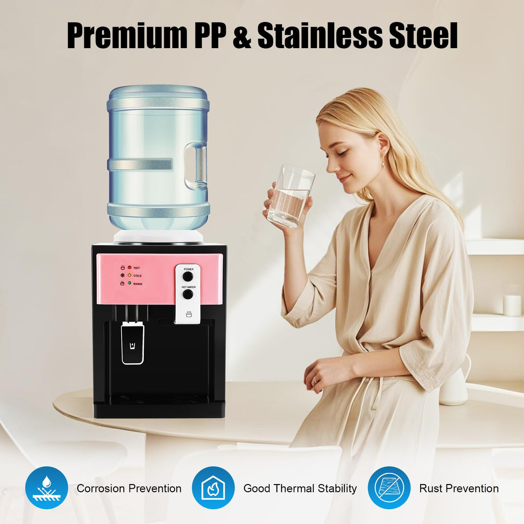 Top Loading Countertop Water Dispenser, 3 Temperature Setting S98376