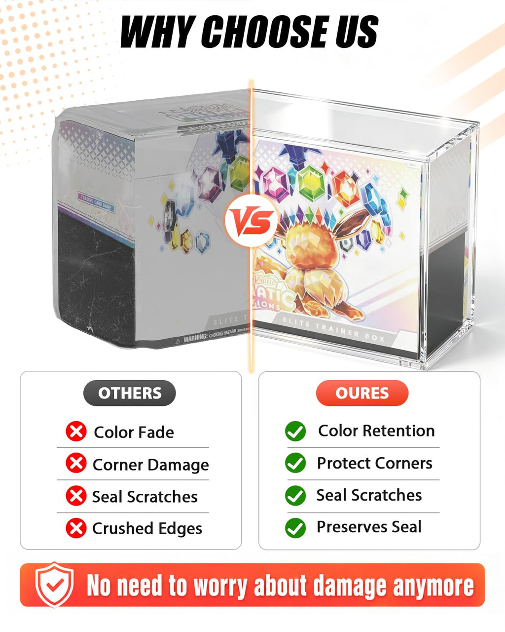Acrylic ETB Protector Case 3 Pack K25433