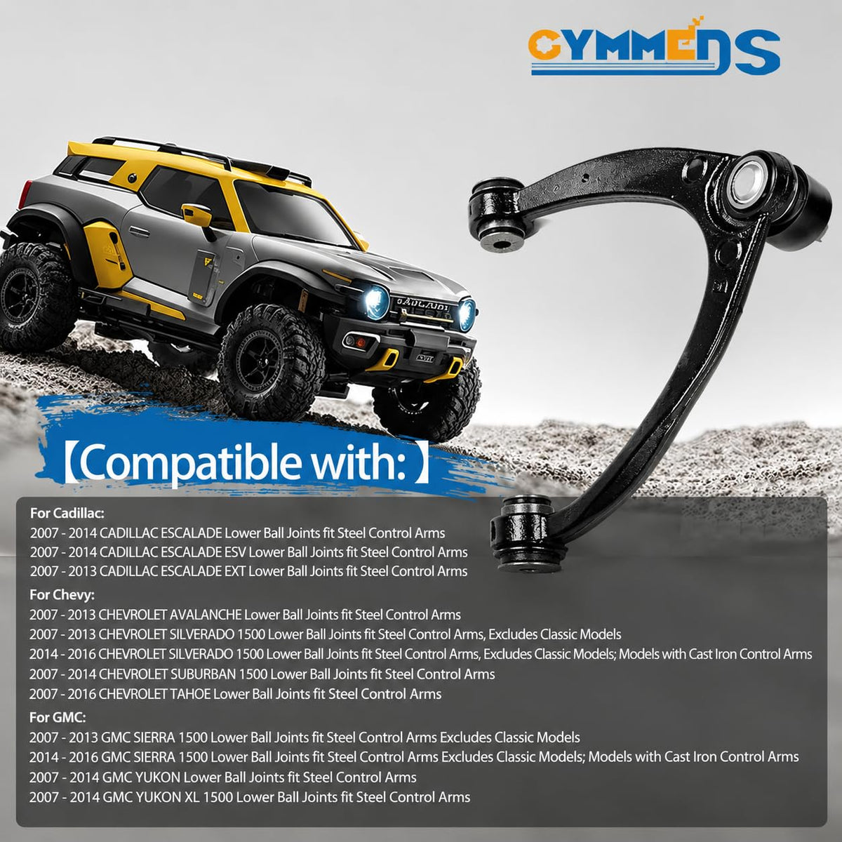Front Upper Control Arms + Lower Ball Joints Suspension Kit A207441