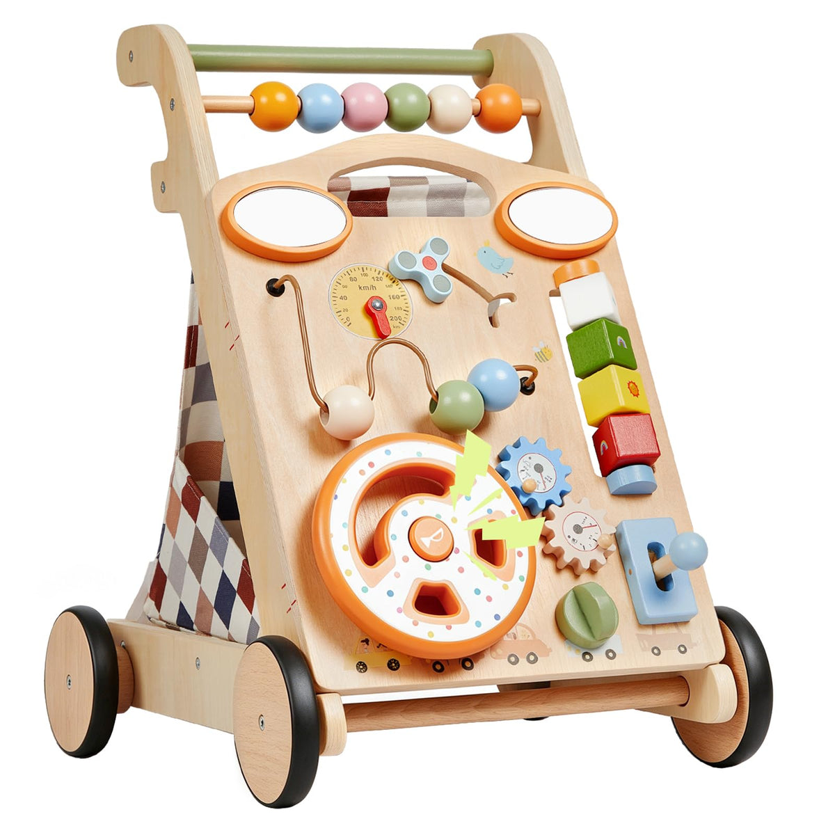 Wooden Baby Walker with Wheels X944