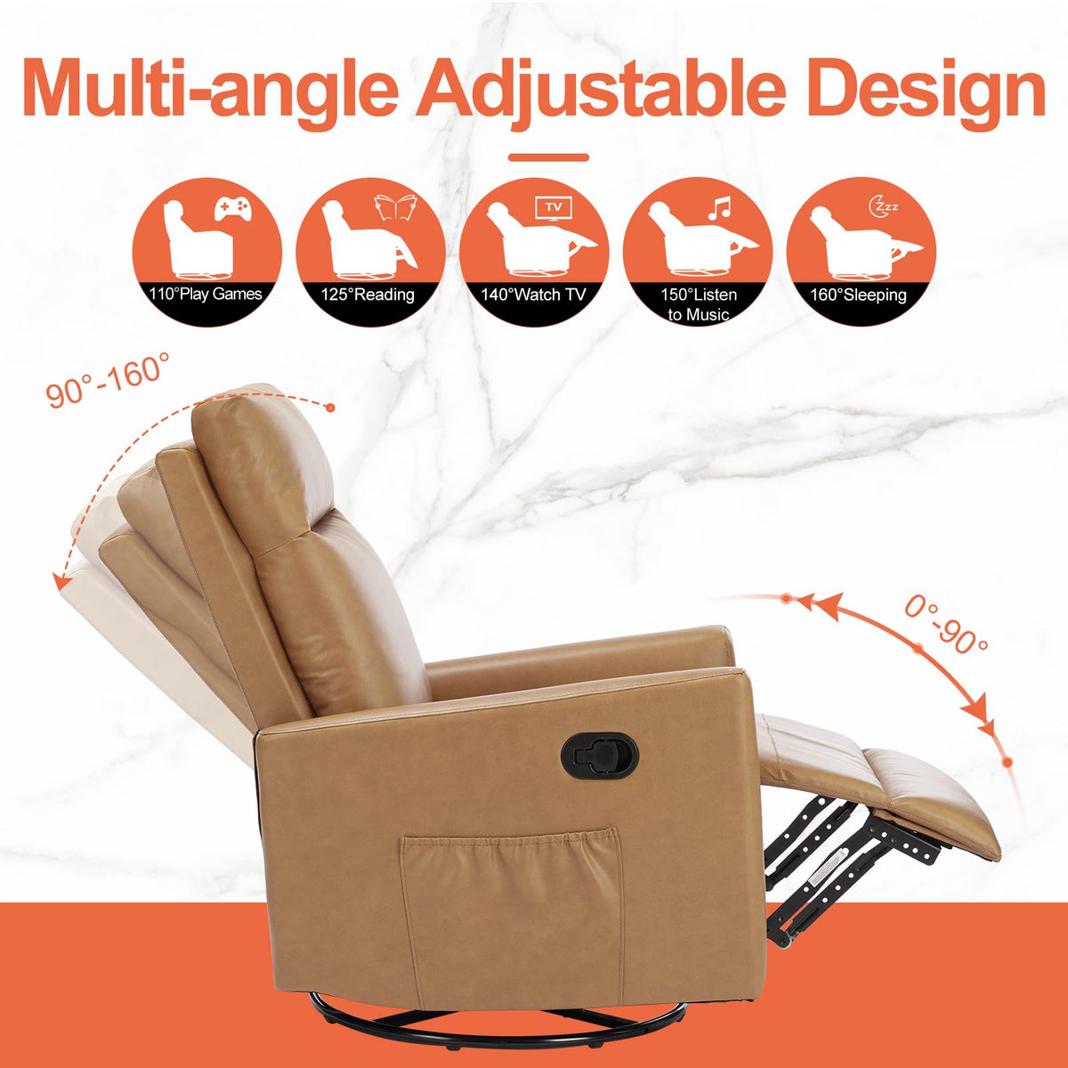 360 Swivel Rocker Recliner Chair G6366