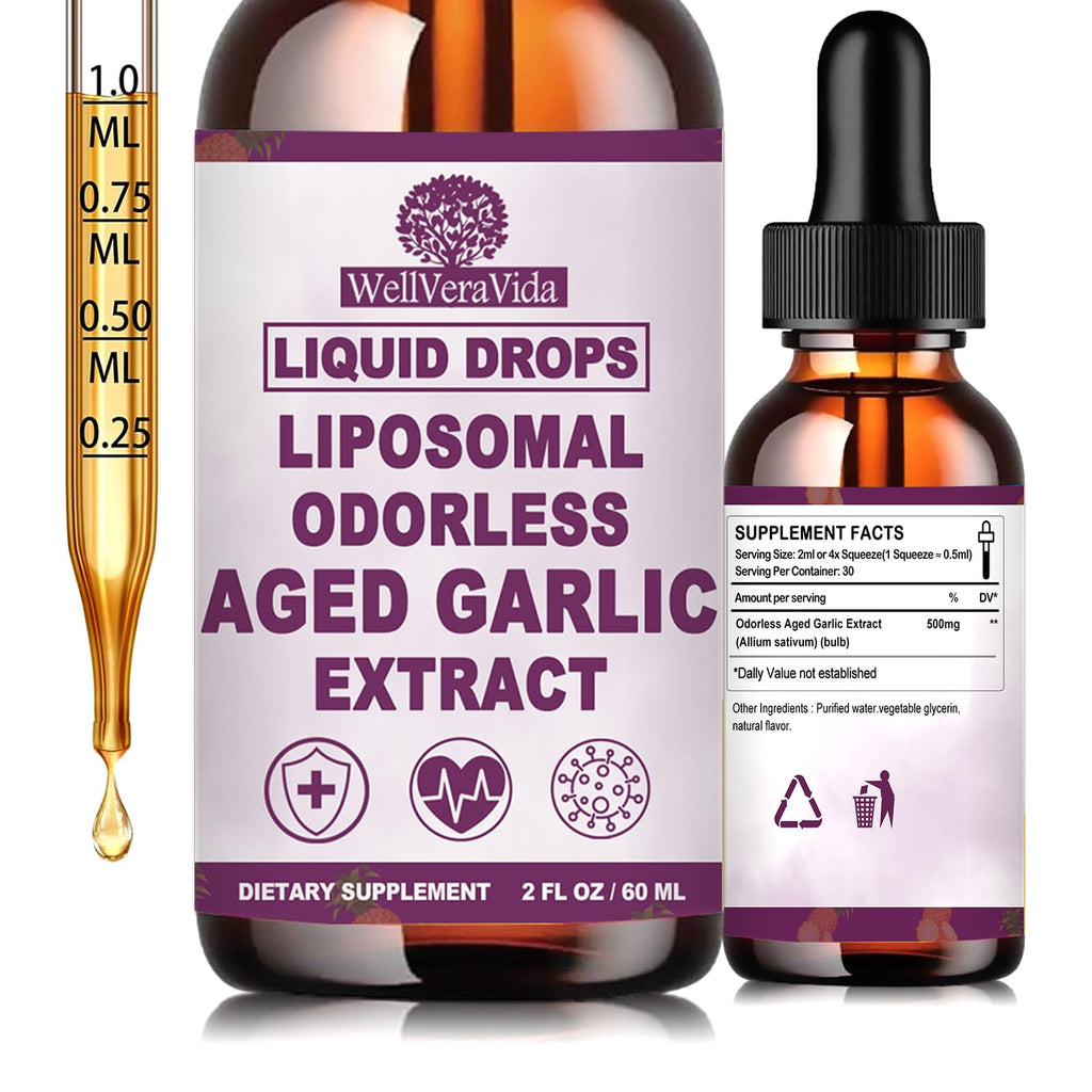 Organic Odorless Garlic Extract Liquid Drops 500mg F21962