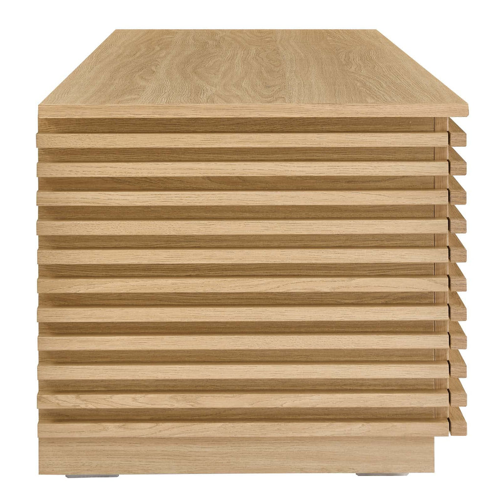Oak Wood Grain Storage Bench W724