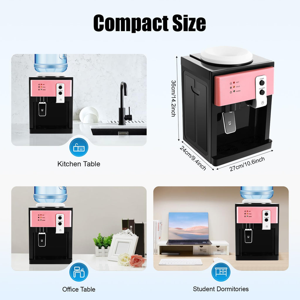 Top Loading Countertop Water Dispenser, 3 Temperature Setting S98376