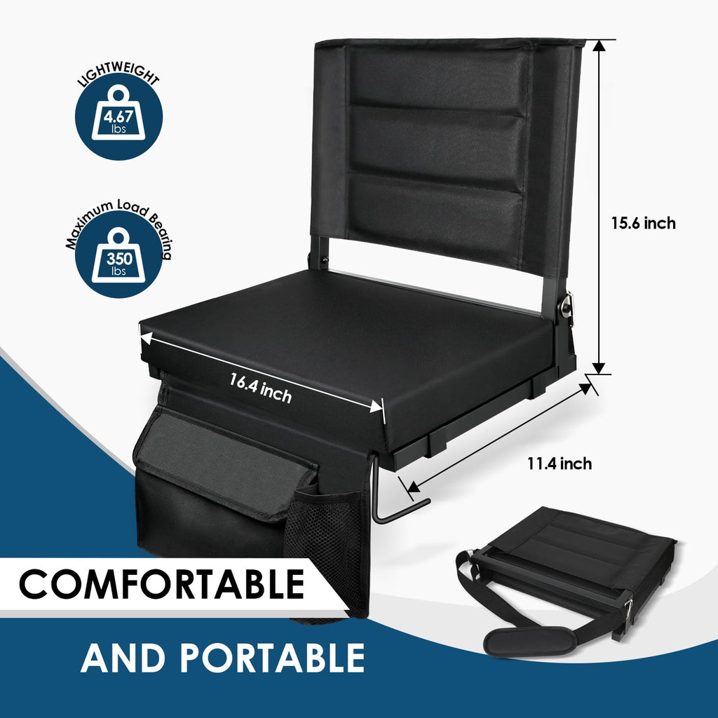 Portable Folding Bleacher Chair 2 Pack U34785