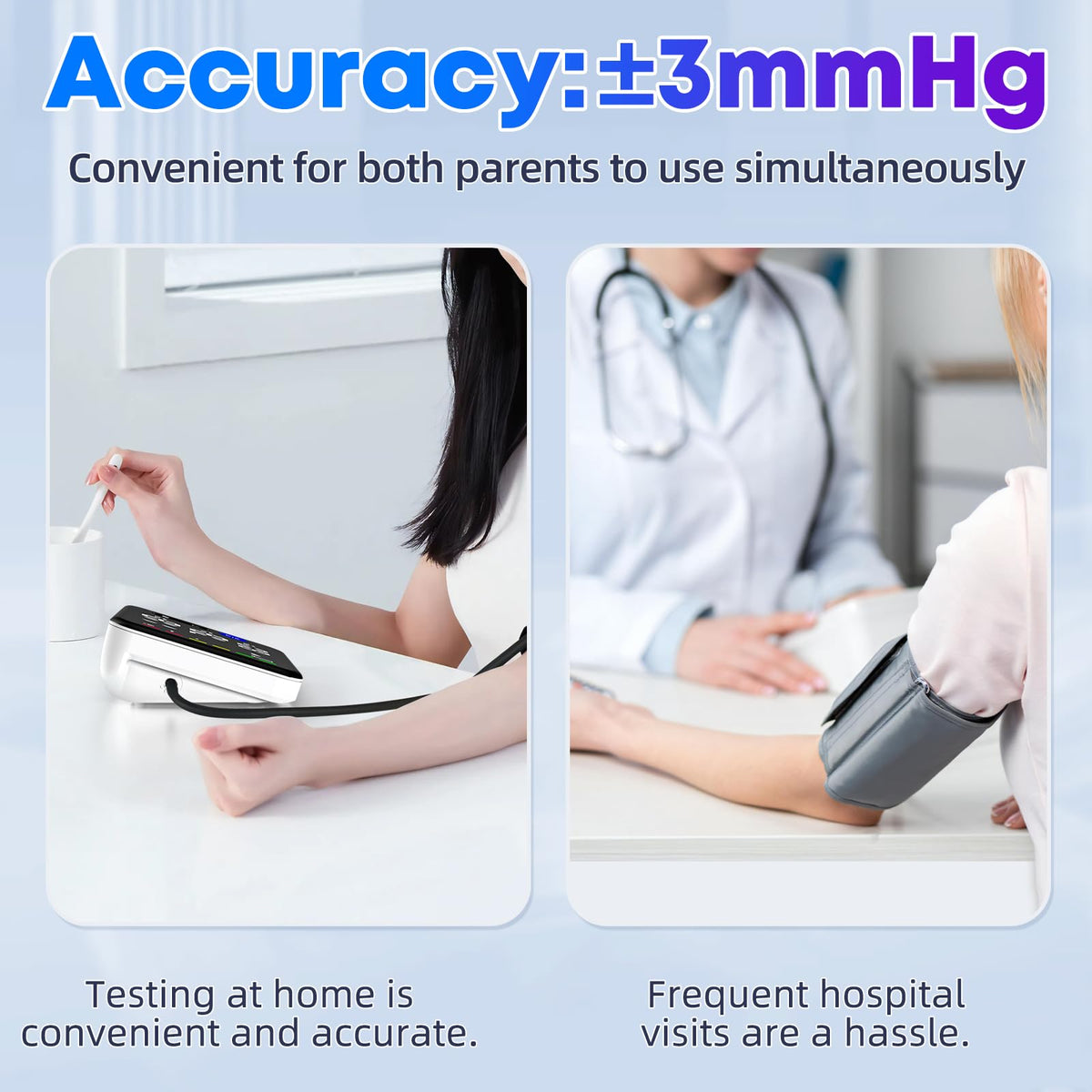 Automatic Upper Arm Blood Pressure Monitor with 2 Size Cuffs V114282
