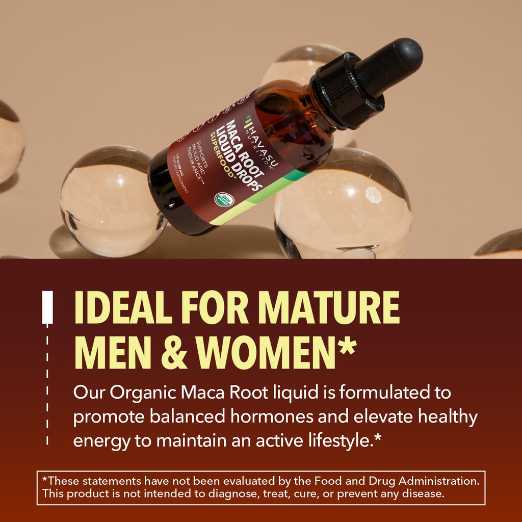Organic Maca Root Liquid Unflavored 1fl oz V7369