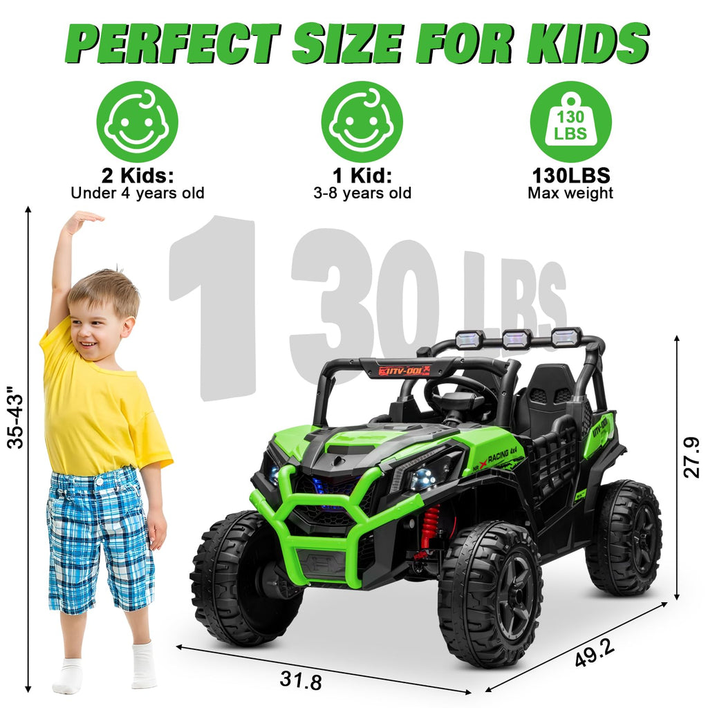 Green 2-Seater Ride On Car Truck D947261