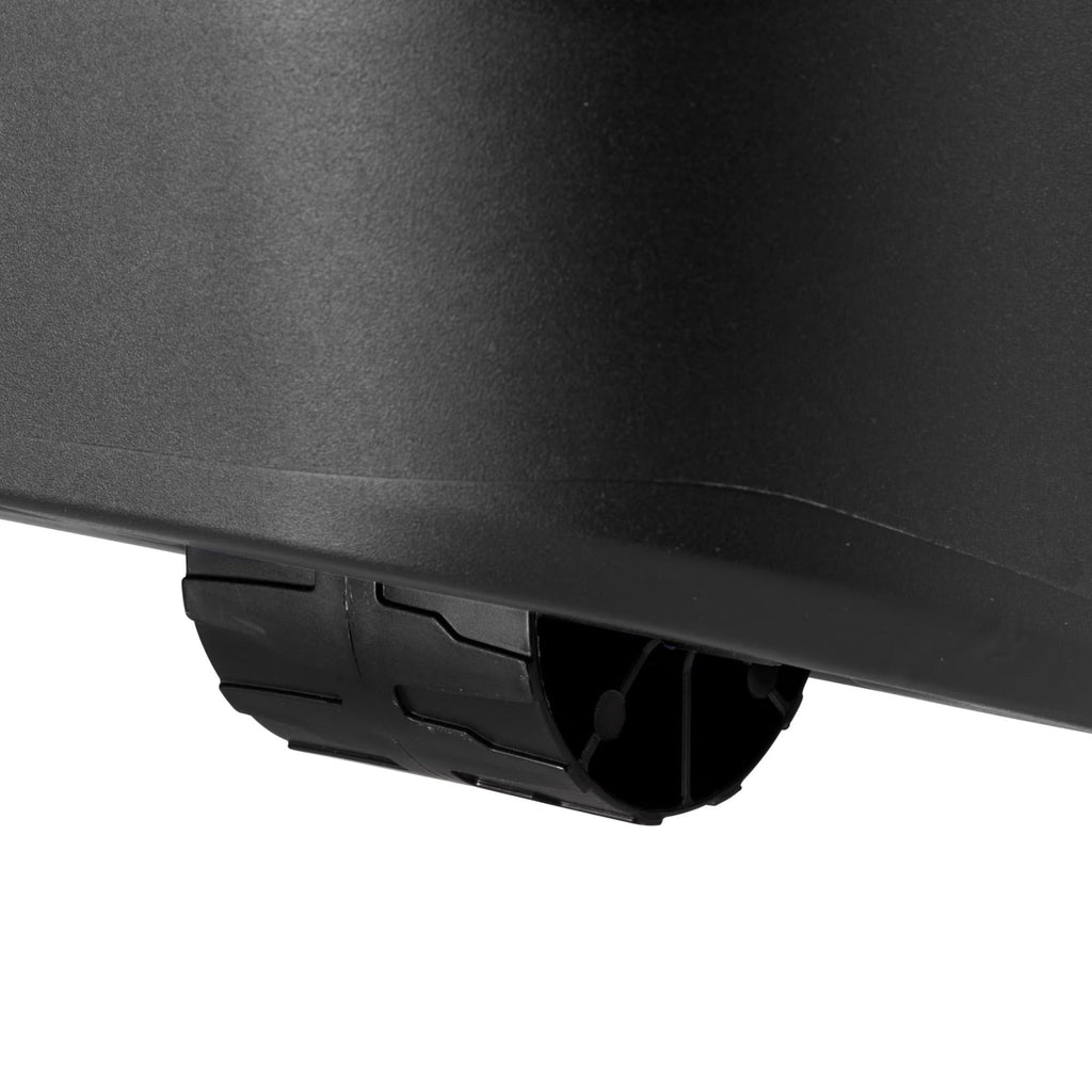 Black 22 Gallon Wheeled Plastic Footlocker A3805