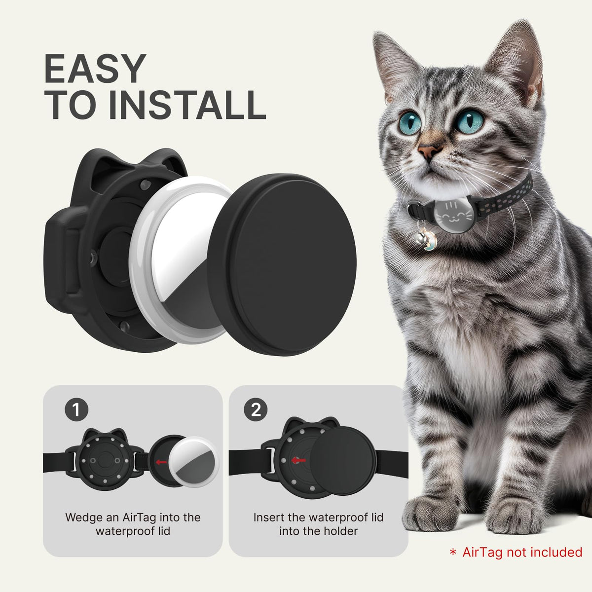 Reflective Breakaway Cat Collar with Bell C7728