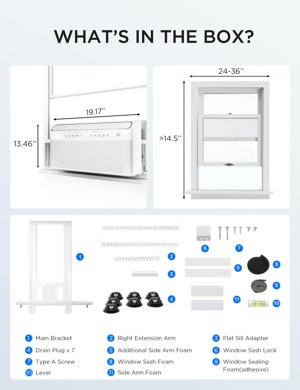 0,000 BTU U Shaped Window Air Conditioner K444046