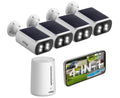 4MP Solar Security Cameras Wireless Outdoor I474
