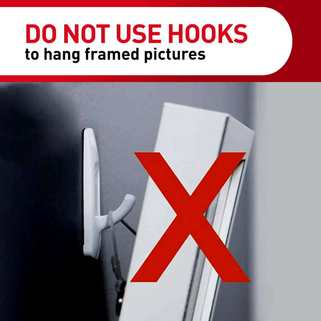 Large Utility Hooks, 7 Hooks, 12 Strips O6443