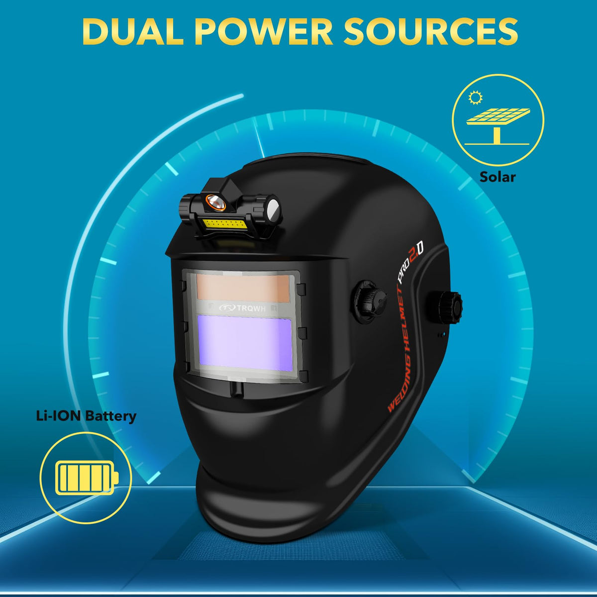 Welding Helmet Auto Darkening Solar Powered A481