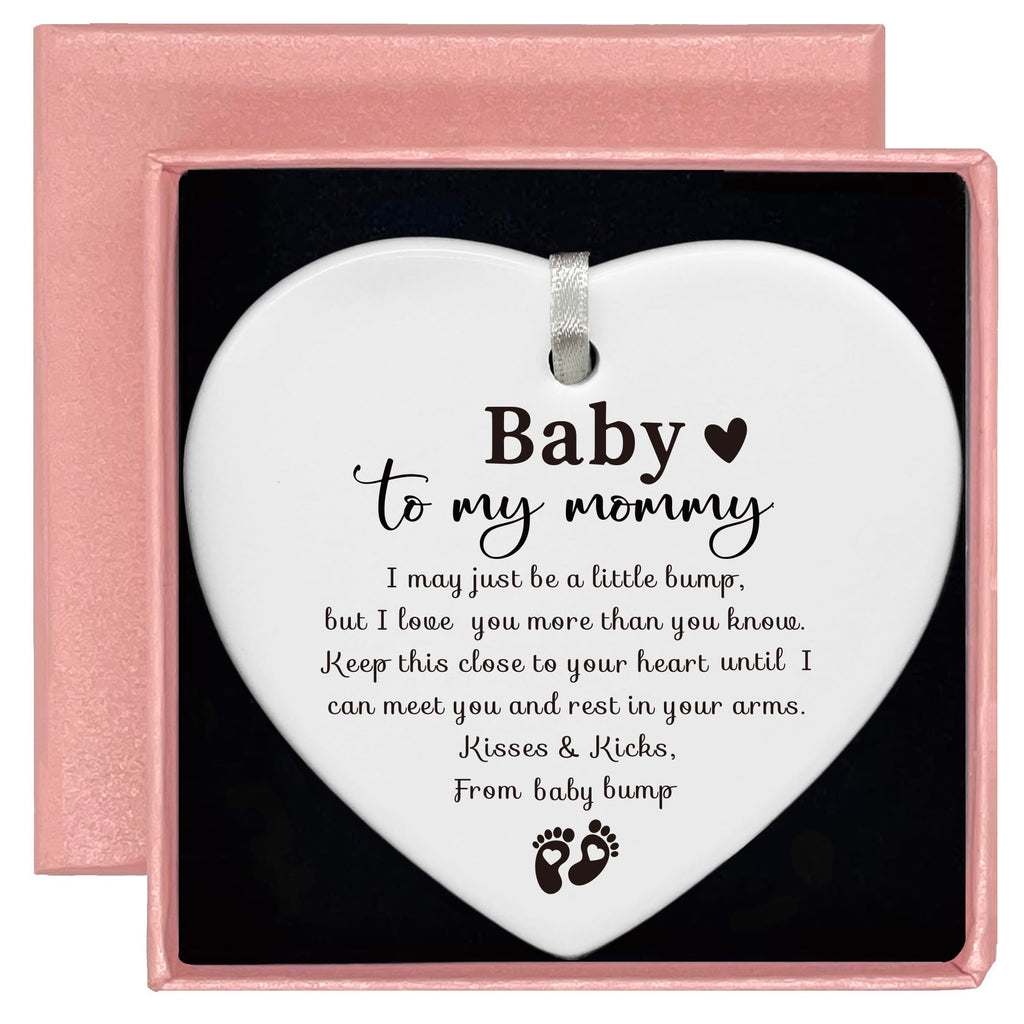 White Ceramic Heart Shaped Ornament V539482