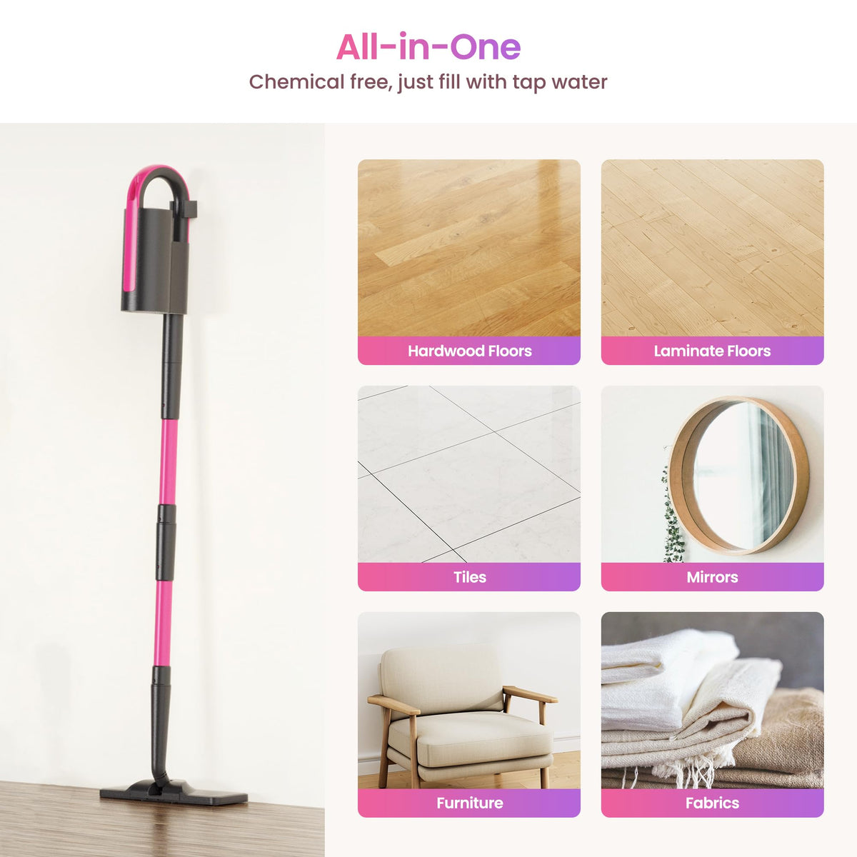 Steam Mop for Hard Floors U616