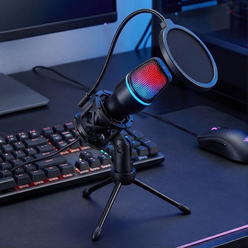 USB Condenser Gaming Mic with Shock Mount B510