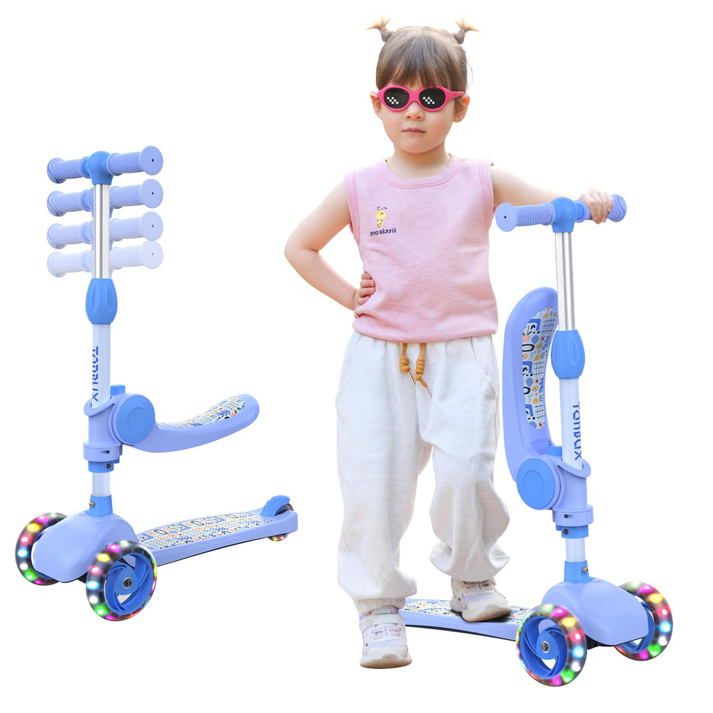 Kids 3 Wheels Scooter with Seat H222030