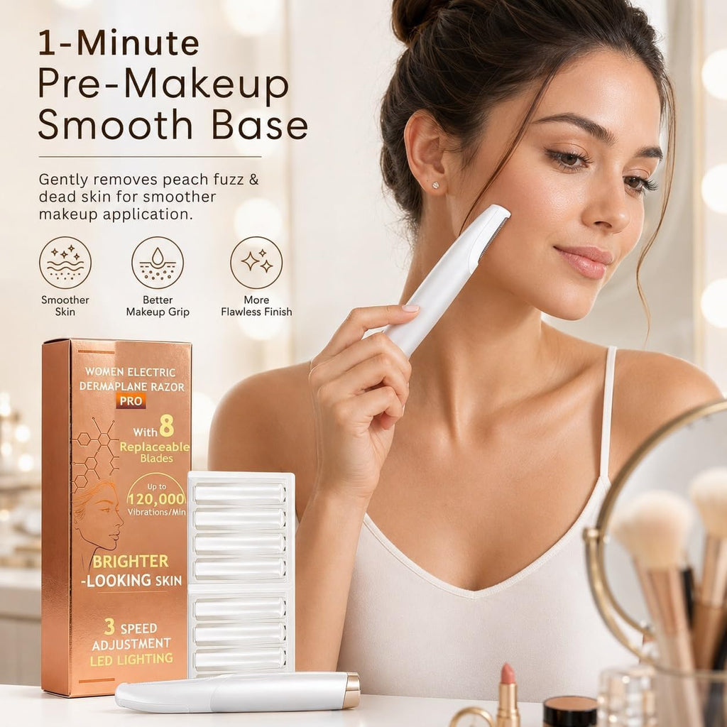 Dermaplane Razor with 9 Refill Blade N396