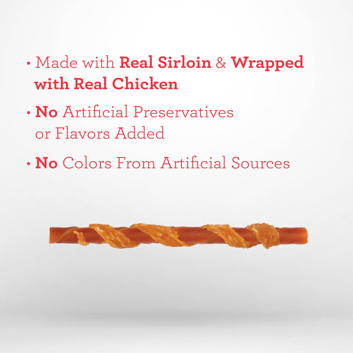 Sirloin Dog Treats 15 Count V2911