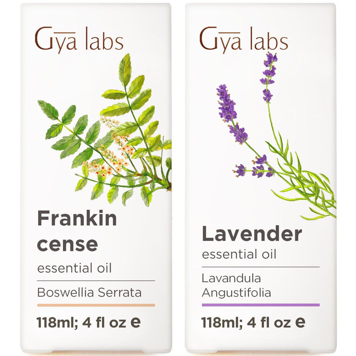 Frankincense & Lavender Essential Oil Set 2x4 Fl Oz F75273