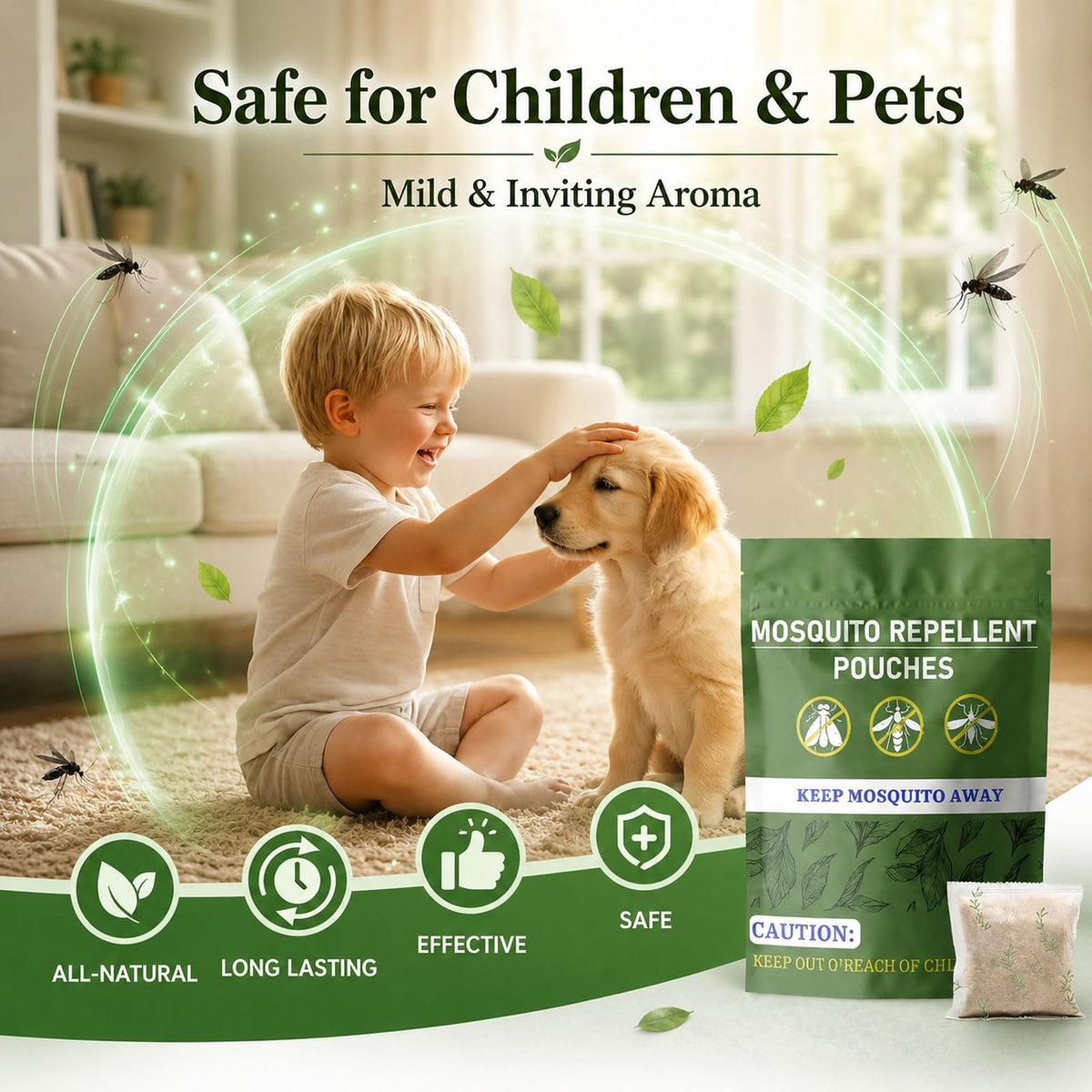 Natural Mosquito Repellent 10 Pouch X13279