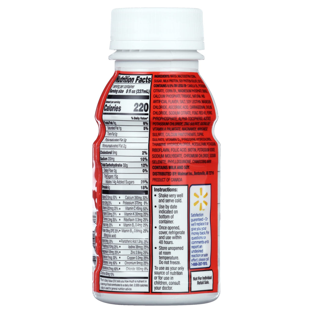 Strawberry Nutritional Shake 8 fl oz 24 Count W168035