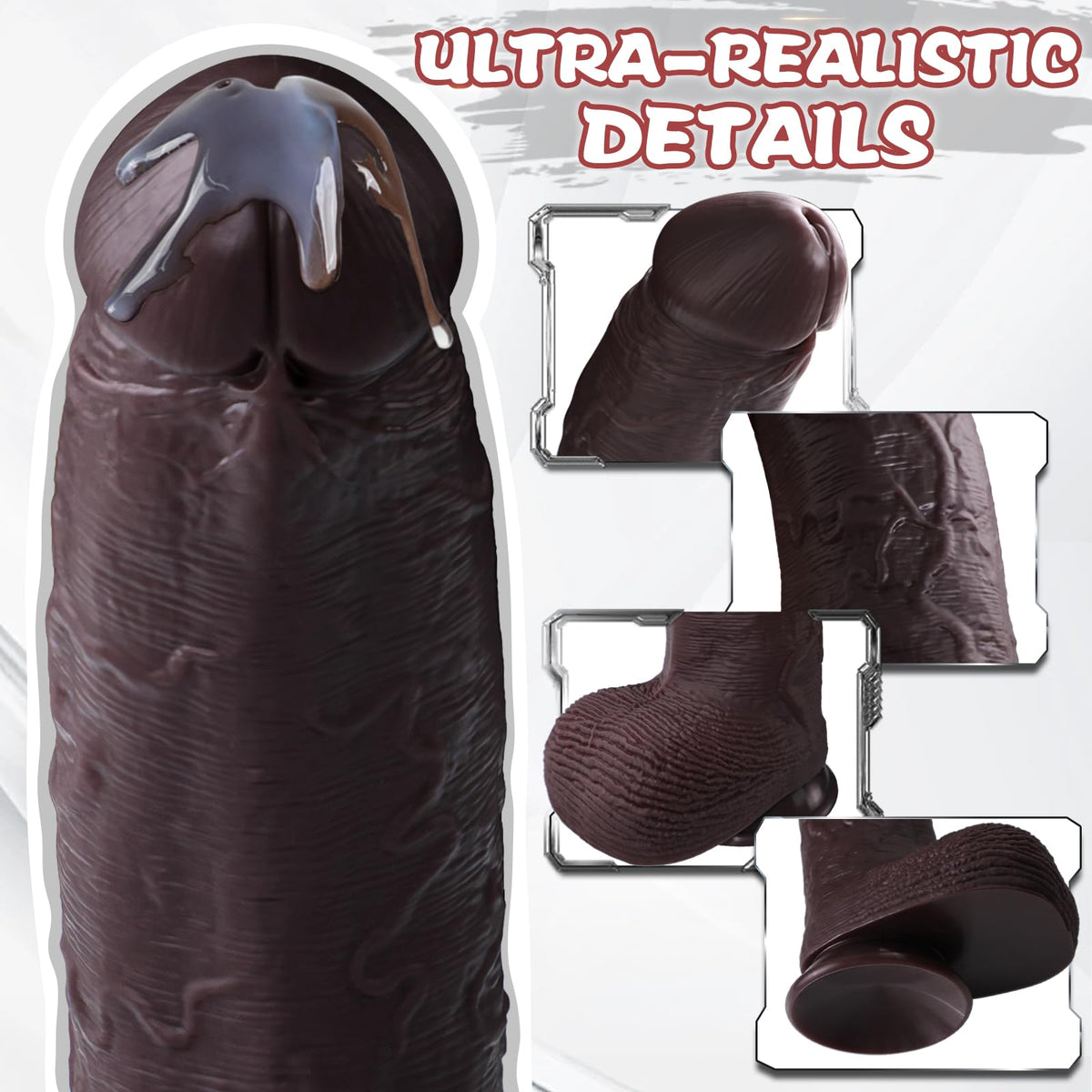 12 inch Black Silicone Dildo E891870