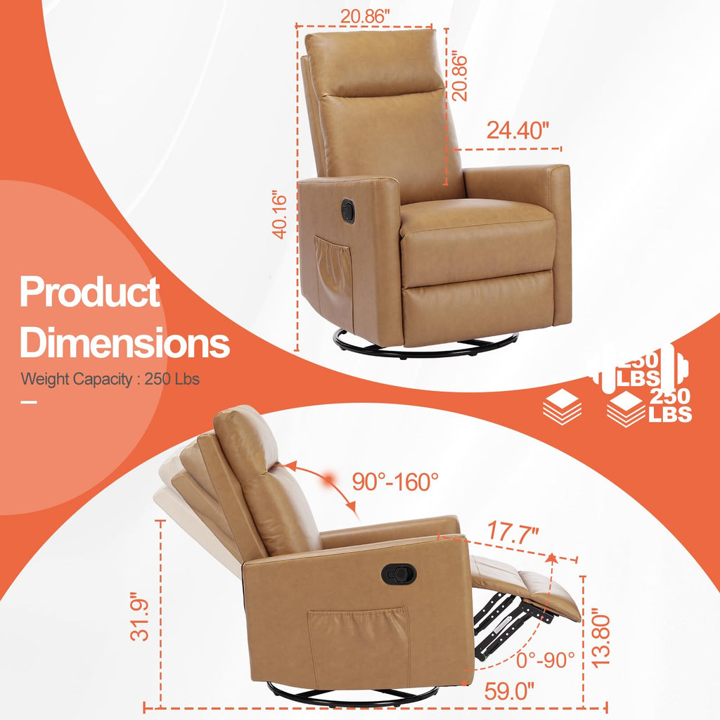 360 Swivel Rocker Recliner Chair G6366