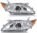 Chrome Housing Amber Reflector Clear Lens Headlights K873828