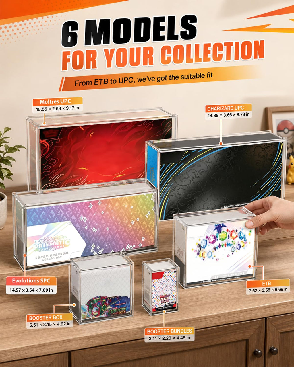 Acrylic ETB Protector Case 3 Pack K25433