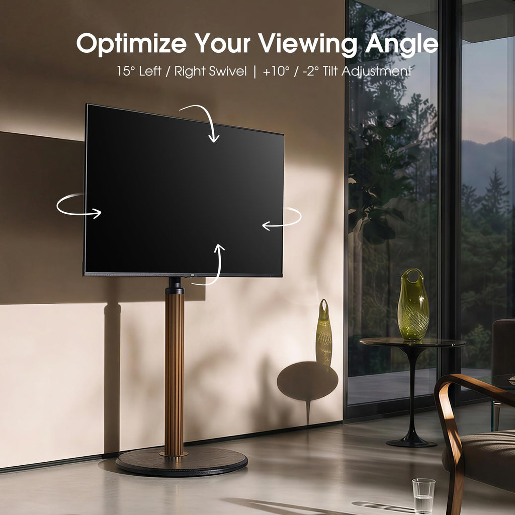 Aluminum Rolling TV Stand for 32-65 inch TVs E334