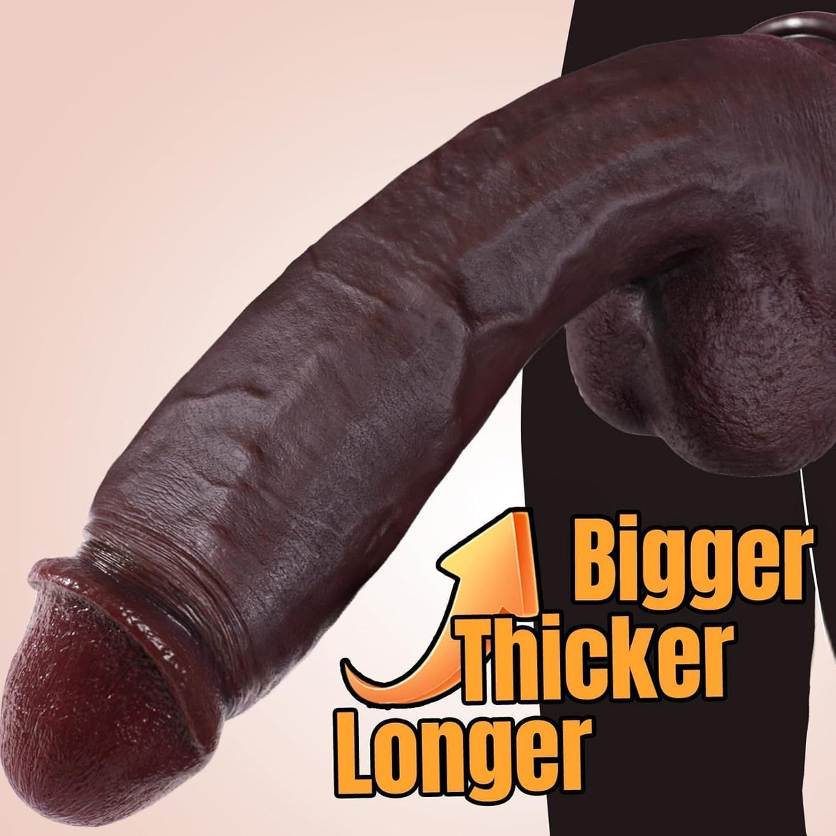 11 Inch Realistic Silicone Dildo with Suction Cup Y68438