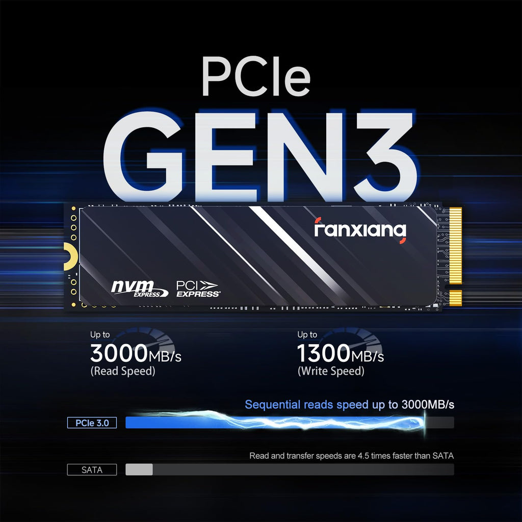 512GB PCle 3.0x4 NVMe M.2 2280 Internal Solid State Drive R698542