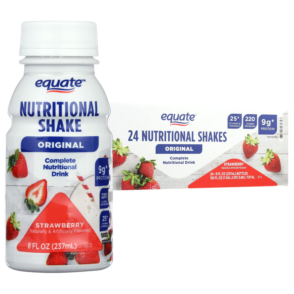 Strawberry Nutritional Shake 8 fl oz 24 Count W168035