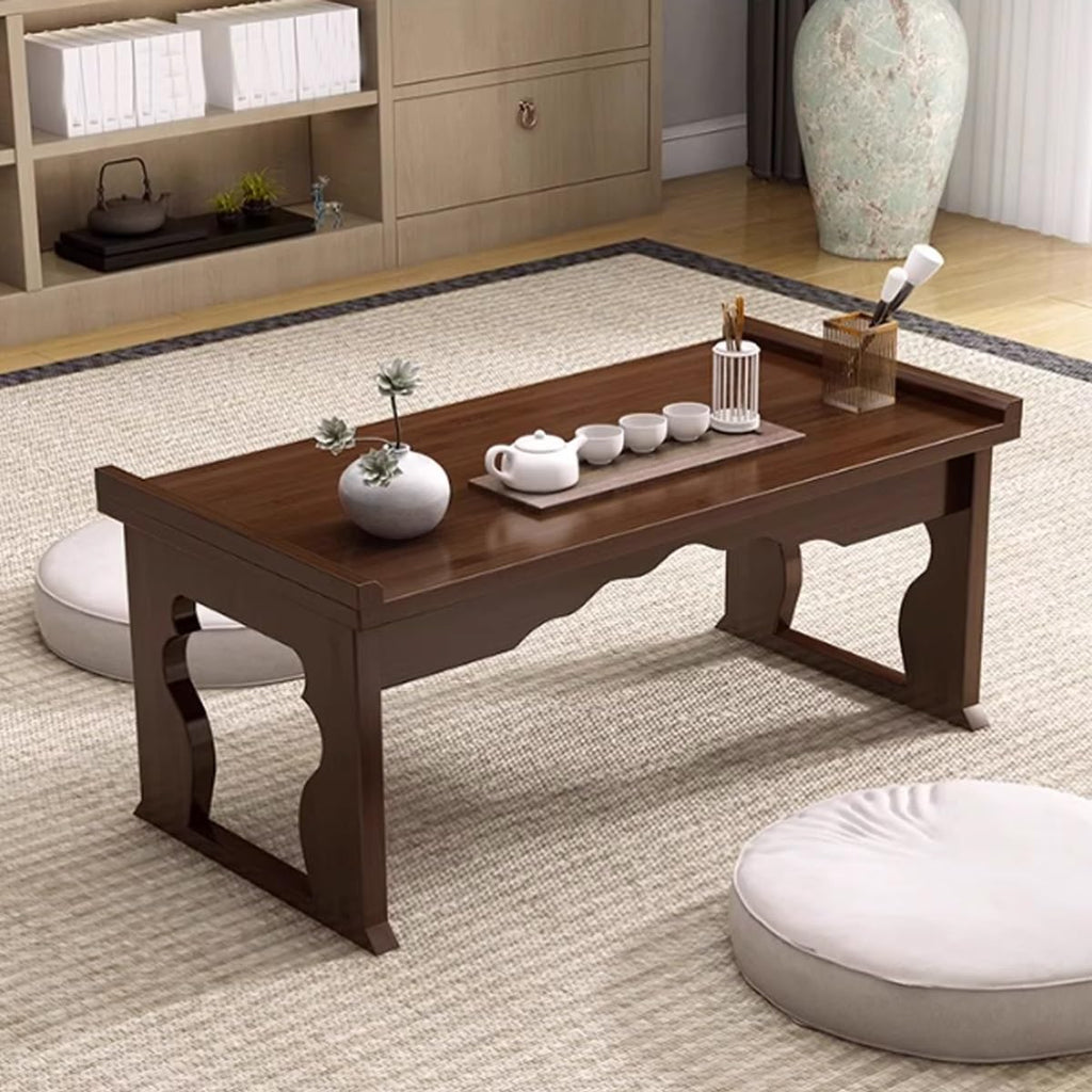 Foldable Bamboo Coffee Table with Storage P920