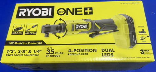 18V Cordless Ratchet Kit with Battery and Charger I48843